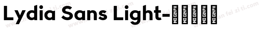 Lydia Sans Light字体转换
